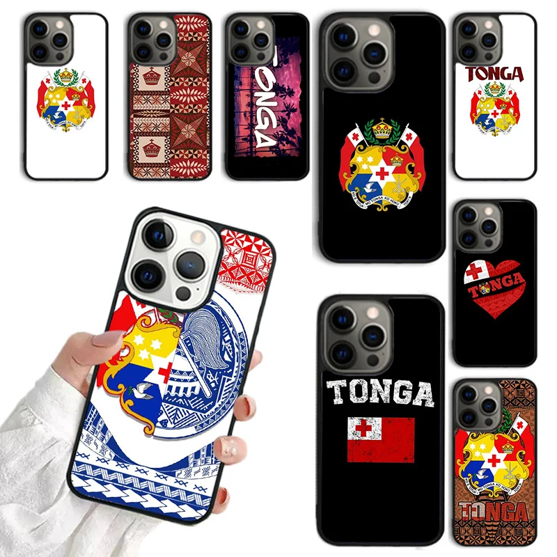 Tongan Coat of Arms Tonga Phone Case for iphone 16 15 14 12 13 mini PLUS XS XR 11 PRO MAX Back Fundas coque Cover Shell