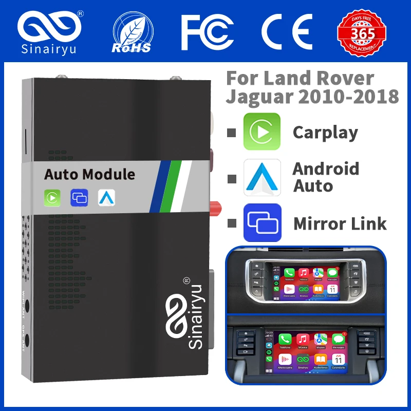 

For Apple Wireless Carplay For Jaguar/Land Rover/XE/XF/Range Rover/Evoque/Discovery 4 Android Auto Ai Box Multimedia USB