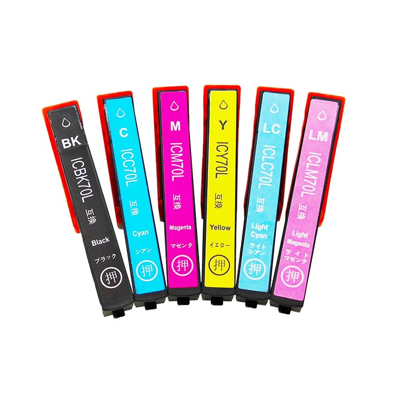 Compatible Ink Cartridge For Epson IC70 ICBK70 ICC70 ICM70 EP-306 EP-706A EP-755A EP-755AW EP-776A EP-905A EP-905F Printer