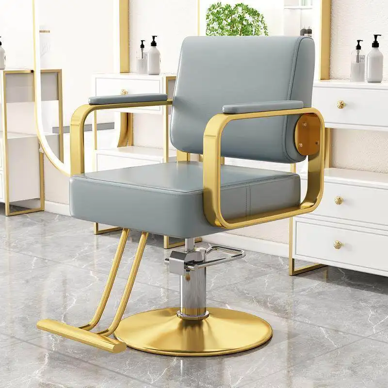 

Swivel Hairdresser Barber Chair Beauty Makeup Salon Barber Chair Equipment Cadeira De Barbeiro Profissional Commercial Furniture