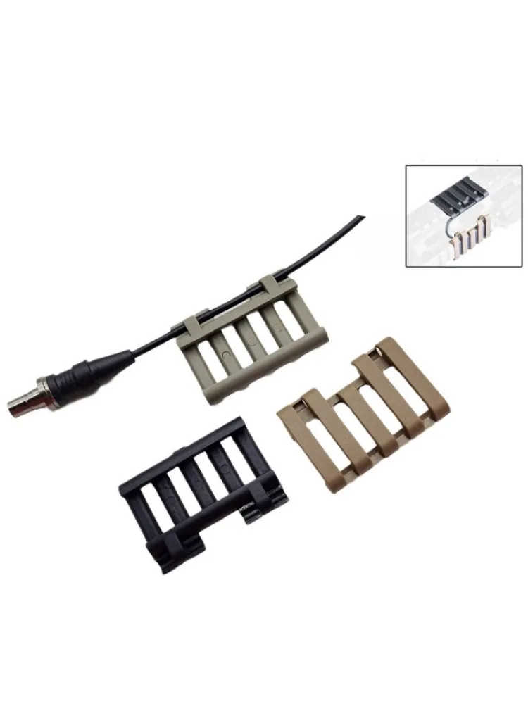 Couvercle de Rail Picatinny à 5 fentes, 20mm, PEQ DBAL M300 M600, interrupteur de pression pour lampe de poche, support de fil, métier à tisser, jouet, accessoires d'éclairage pour pistolet