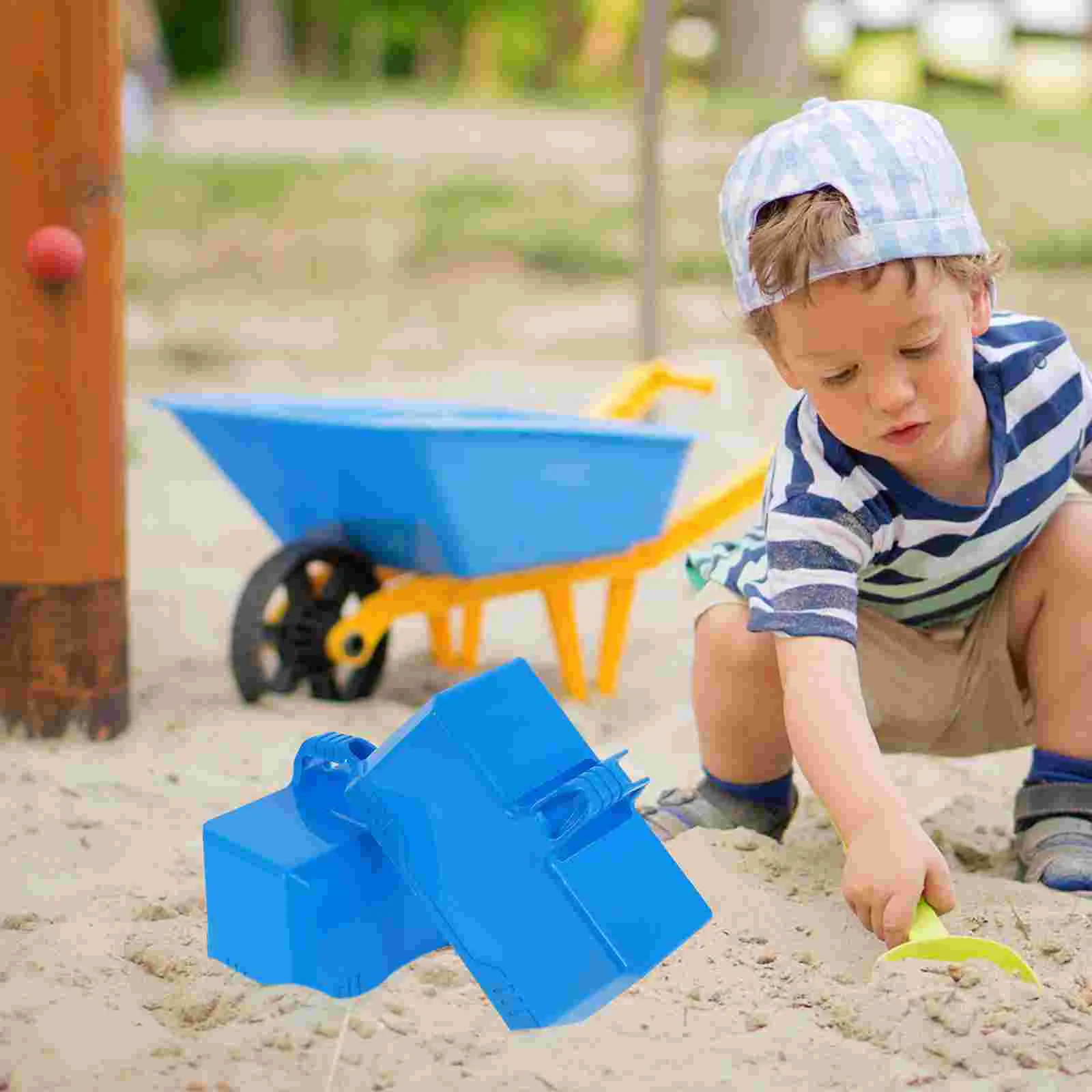 2-częściowy zestaw zimowych kulek śnieżnych dla dzieci Plastikowe klocki plażowe Piasek