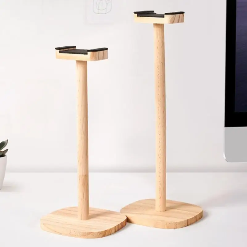Y-1Pc Kopfhörerständer mit Sockel, universeller Kopfhörerständer, Aufhänger, Aufbewahrungsregal für Headsets aus Holz, abnehmbarer Multifunktionsständer