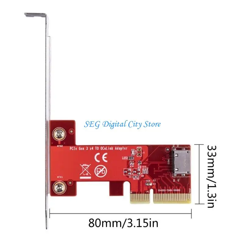 بطاقة محول U75B PCIe إلى SFF 8612 PCIE3.0 لمنفذ SFF 8612 سهلة التركيب