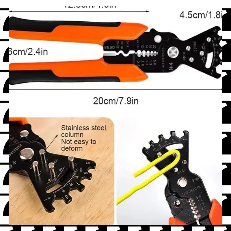 

A44U 2X многофункциональные плоскогубцы для зачистки проводов для электрика, резка проволоки, зачистка кожи, пресс, специальная намотка проволоки