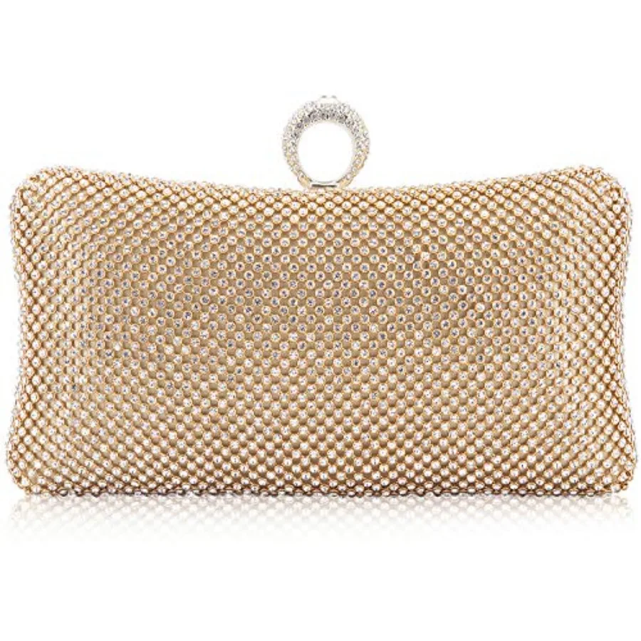 

Вечерняя сумочка-клатч Dexmay со стразами и хрустальной застежкой для свадеб и торжеств