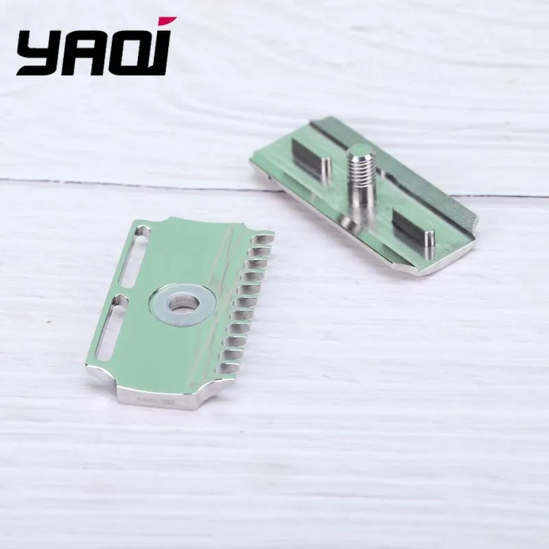 

YAQI Vostok 70DC 316 Stainless Steel Polished Dual Comb Safety Razor Head with 0.7mm Blade Gap
