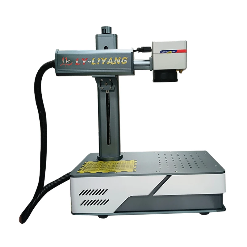 LY Mini Fiber Laser Marker Machine Axis 30W 50W Raycus Engraver Marking Router For Stainless Steel PVC Plastic