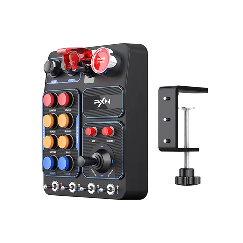 PXN CB1 Simulator Race Central Control Box Multifunctional Keys Control Box RGB For EURO Truck Simulator Racing Game Custom PC