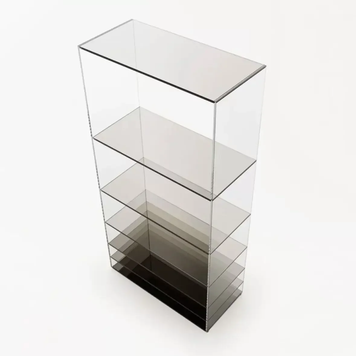 

X188 Italian Tempered Glass Showcase Deep Sea Blue Gradient Color Wine Cabinet Storage Cabinet