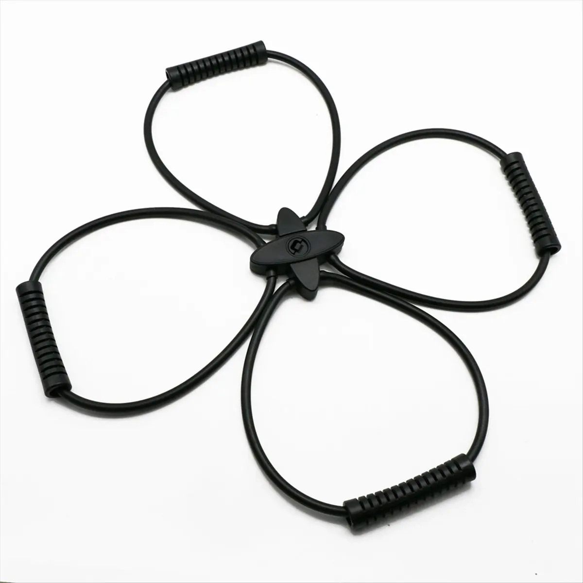 A24I Pilates Reformer Resistance Band Kit Home Fitness Equipment for Total Body Workout - Helps Target Muscles, Tone(Black)