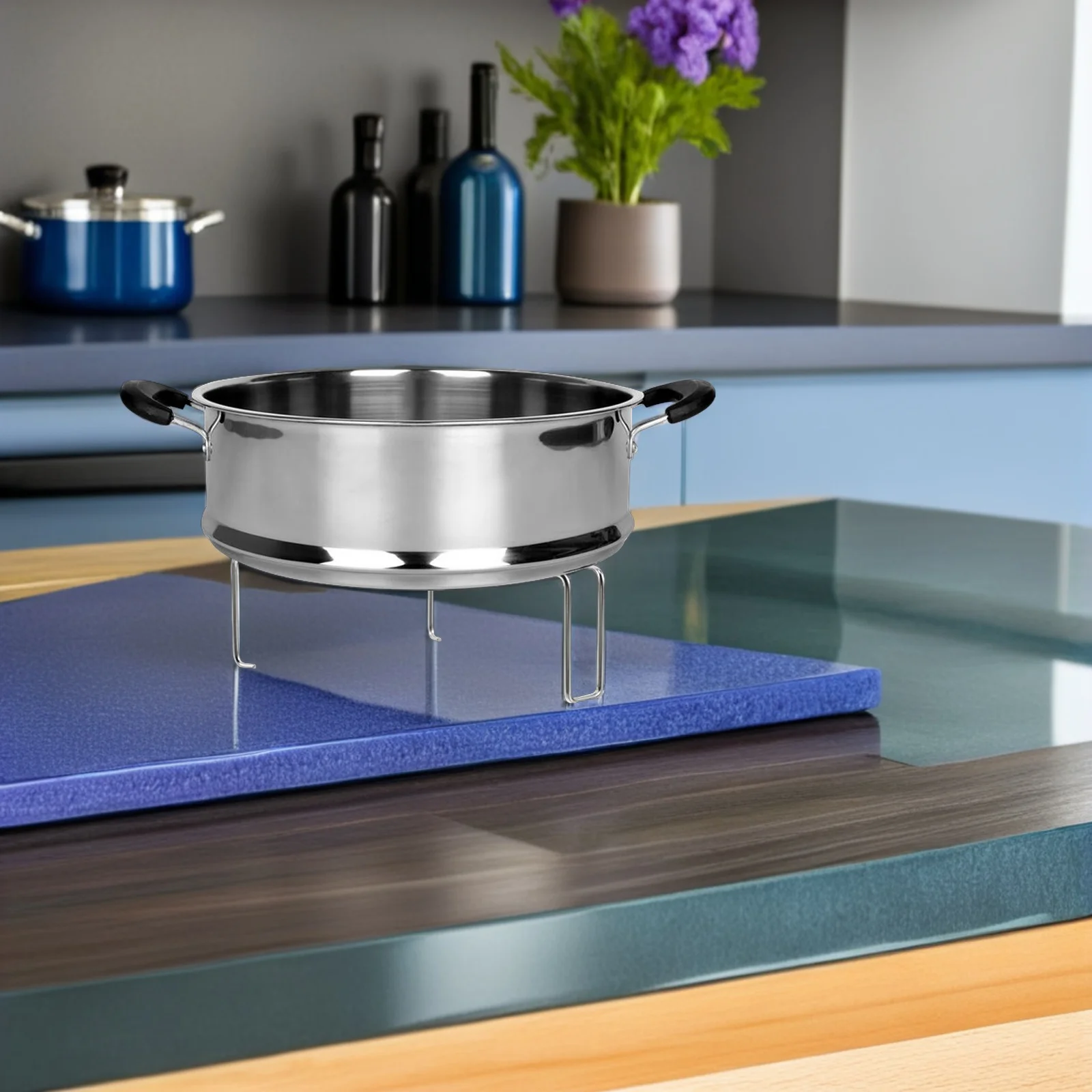 

Stainless Steel Steamer Rack Heavy Duty Canning Steam Holder For Pressure Cooker Wok Rice Cooker Vegetable Egg Steaming