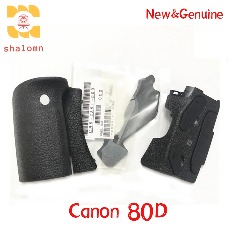 New Original 80D Body Rubber (Grip Handle+Thumb+USB Interface SIDE Cover) Repair Replacement Parts For Canon EOS 80D SLR