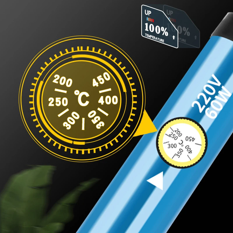 Electric Soldering Iron 60W Adjustable Temperature Soldering Iron Tips Rework Station 220V/110V Welding Solder Repair Tools