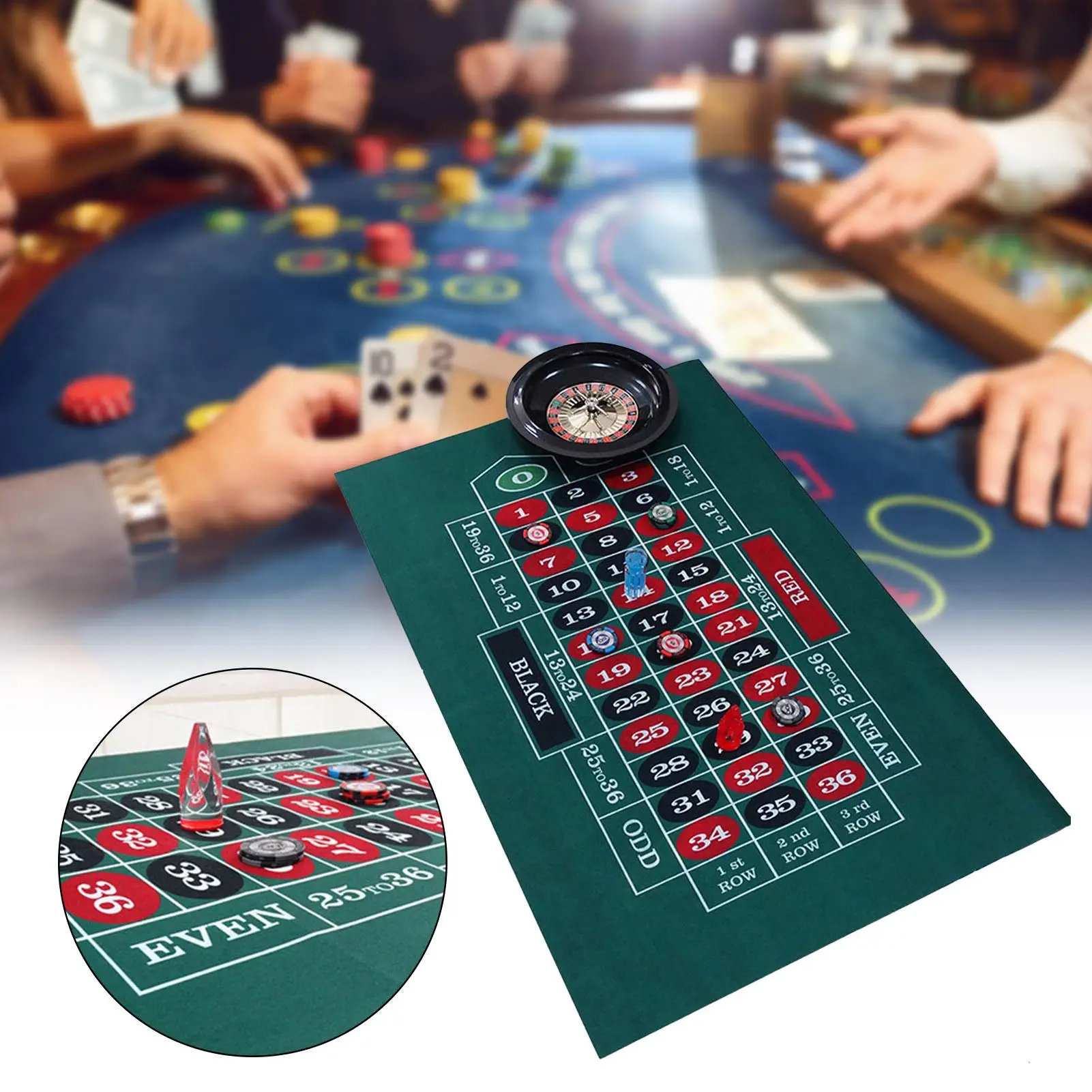 Foldable Felt Table Cover 60x90cm Double-sided Poker Card Game Table Covers Non-woven Felt Card Mat For Night Party Holiday