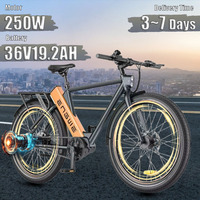 ENGWE E-bike 250W Brushless Motor 36V19.2AH Lithium Battery Aluminum Alloy Electric Bicycle 27.5 -Inch Tire Snow Electric Bike