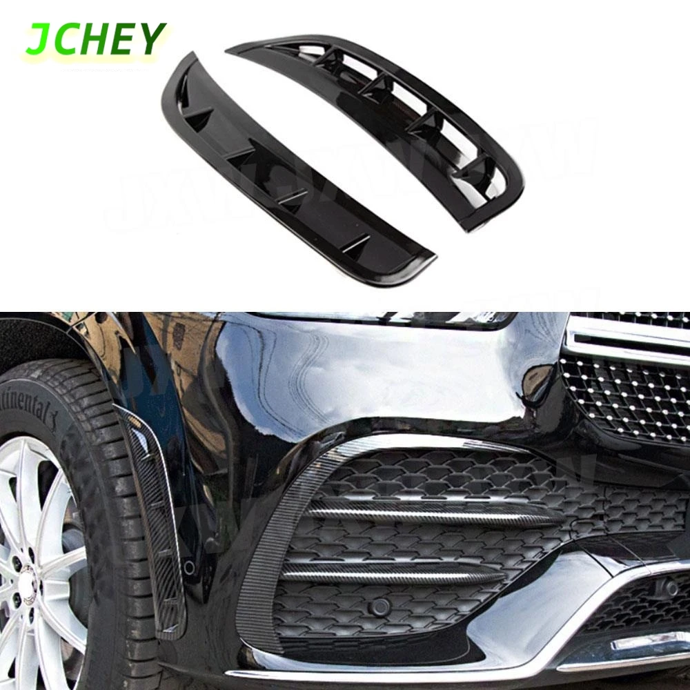 

JCHEY Front Foglamp Mask Grill Fog Light Mesh Grille Covers For Benz GLE Class W167 350 450 GLE53 For AMG Sport SUV 2020 +