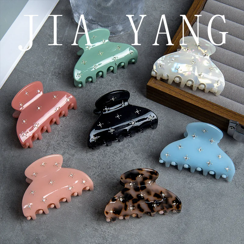 

Cute Sweet Love Heart Acetic Acid Mini Hair Claw Clip For Girl Women Crab Clip Vintage Fashion Headdress Hair Accessories