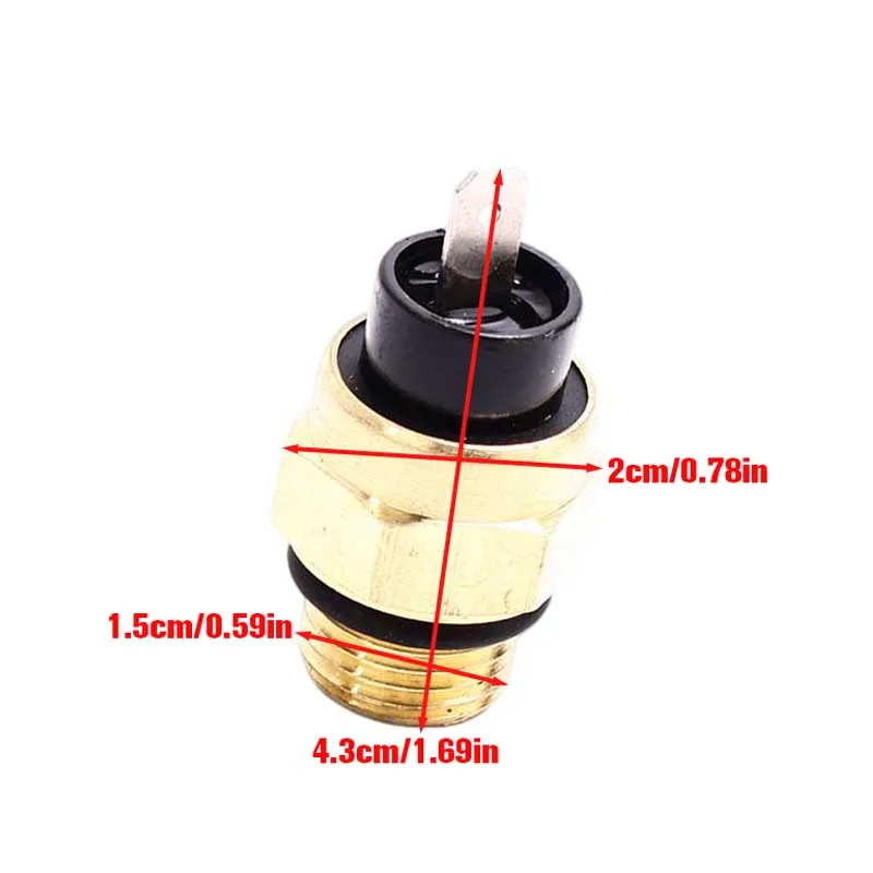Temperature Sensor Switch  M16 Radiator Cooling Fan For Cooling System  Motorcycle Sensor replacement parts
