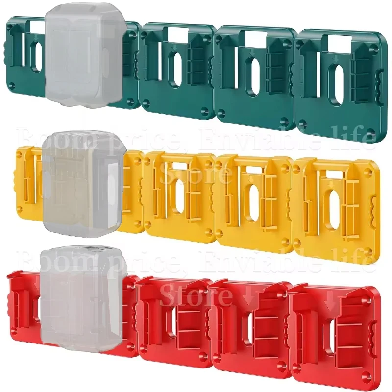 

Battery Mount Storage Bracket For Makita/Dewal/Milwaukee，18V Li-ion Battery Holder Slots Stand Mount Dock Holder for Workshop