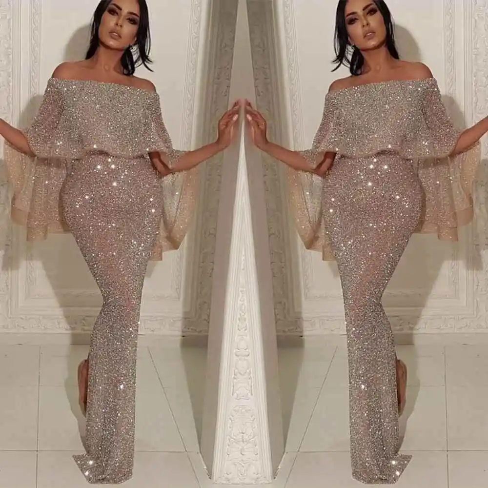 2025 جديد كبير الدانتيل تقليم التفاف الصدر واحد oulder الدكتور Bodycon سبليت ثوب مسائي عالية الخصر تنّورة مجسّمة Sle تخفيف الرياح