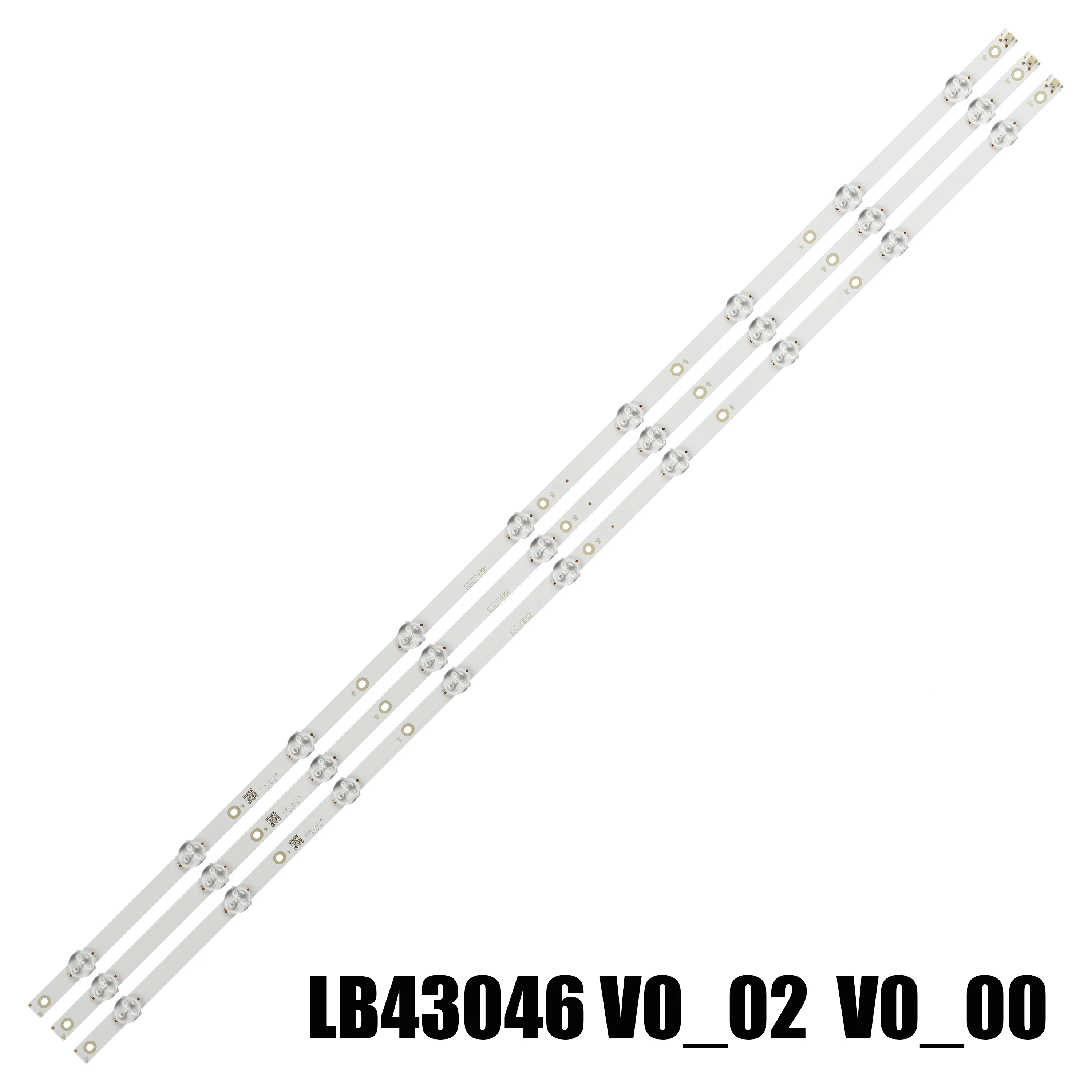 Tira de LED para iluminación trasera 9 lámparas para Phili ps 43 \'\'TV 43PFS5803/12 LB43046 V0_02 V0_00 43PFS5823/12 LC430DUY SH A1 TPT430H3