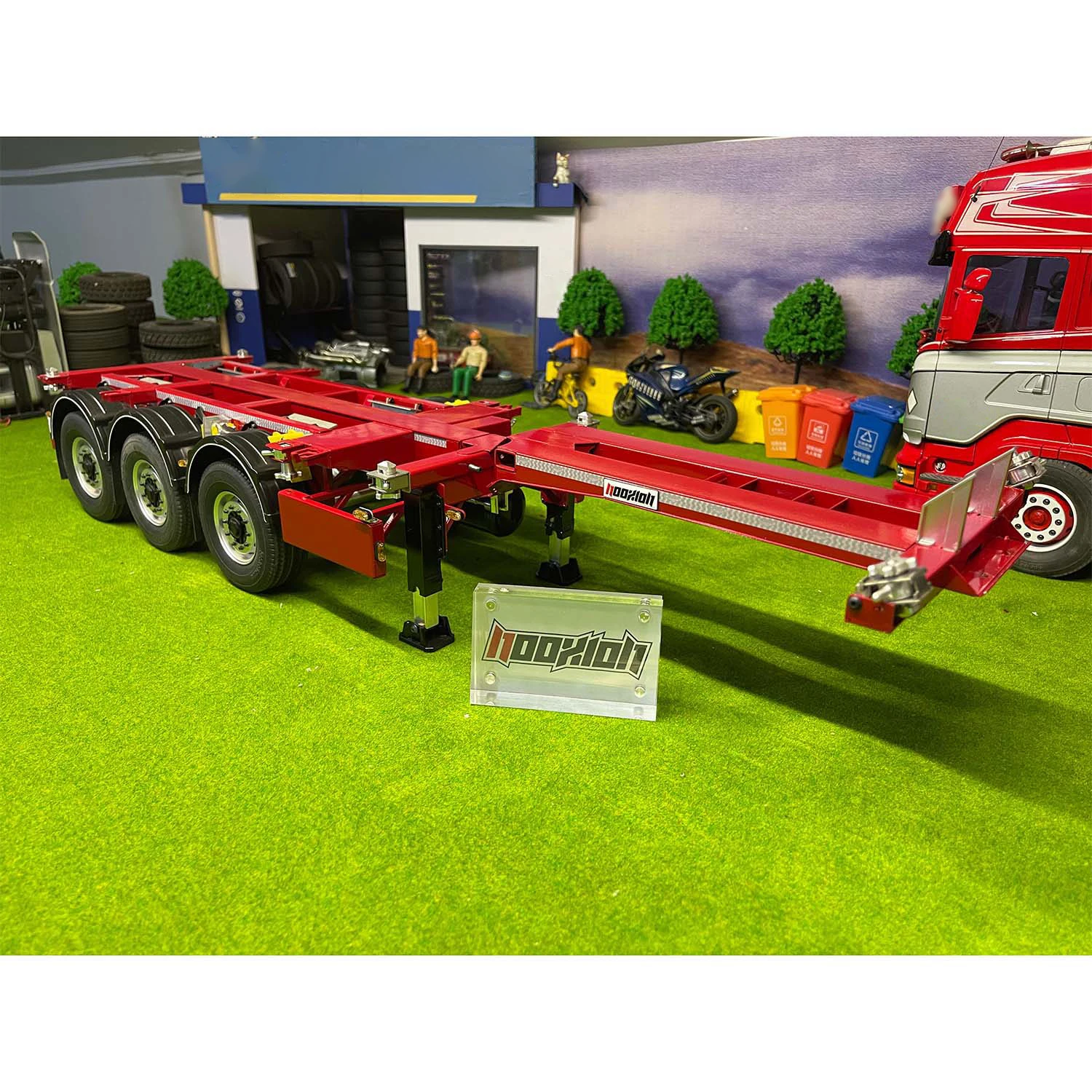 

Fury Bear 3 Axles Frame RC Trailer for Toys 1/14 RC Tractor Truck Tamiya Remote Control Car Vehicle Model Cars