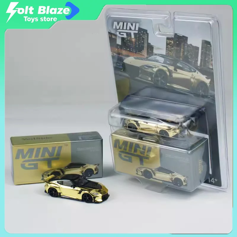

MINI GT 1/64 Nissan Z VeilSide DieCast Car Model Electroplated Gold FFZ400 Car Model Simulation Alloy Collection Cars Boy Gift