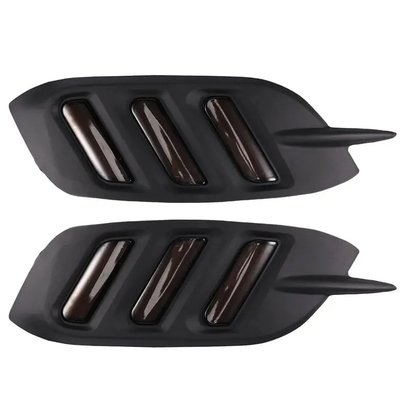 ABHX-Car LED DRL Daytime Running Lights Rear Bumper Brake Light Tail Light Fog Lamp For Honda Civic 10Th Gen 2016-2019