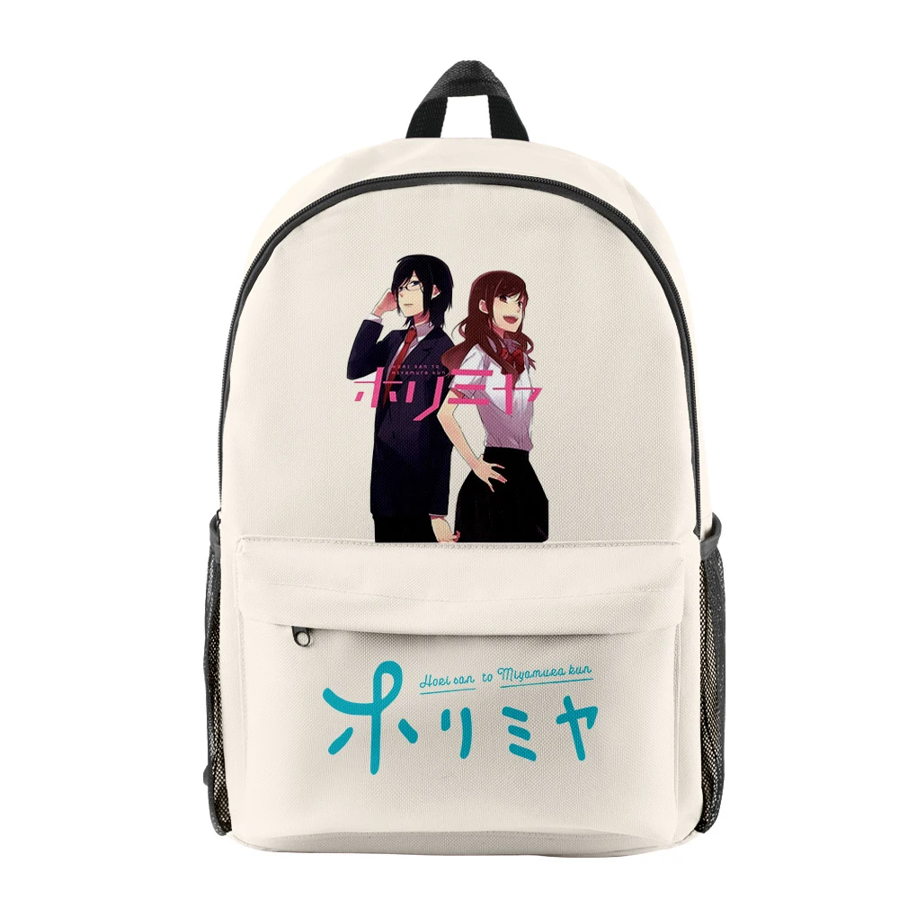 Classic Horimiya Hori San To Miyamura Kun Bookbag Notebook Backpacks 3D Print Oxford Waterproof Boys/Girls Travel Backpacks