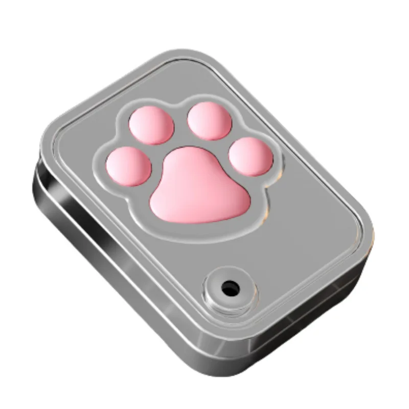 Tarjeta mecánica de empuje, garra de gato de descompresión, Mini tarjeta de aleación segmentada, juguete de descompresión, juguete de póker giratorio para la yema del dedo