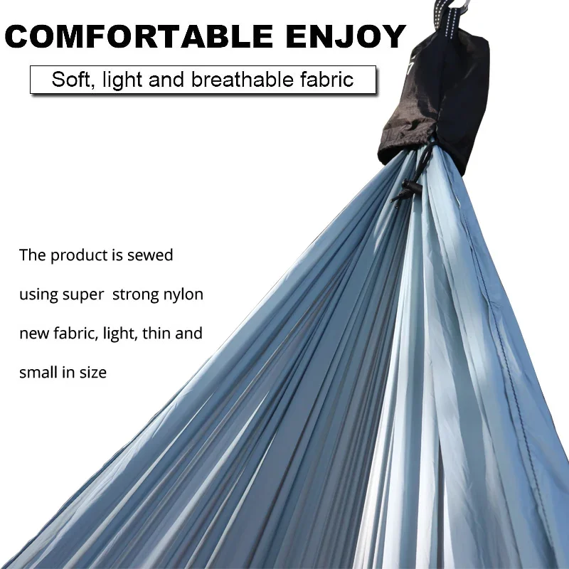 Ultralight Hammock 380T (20D) Nylon Parachute Nylon Single Shelter For Hiking Riding And Camping