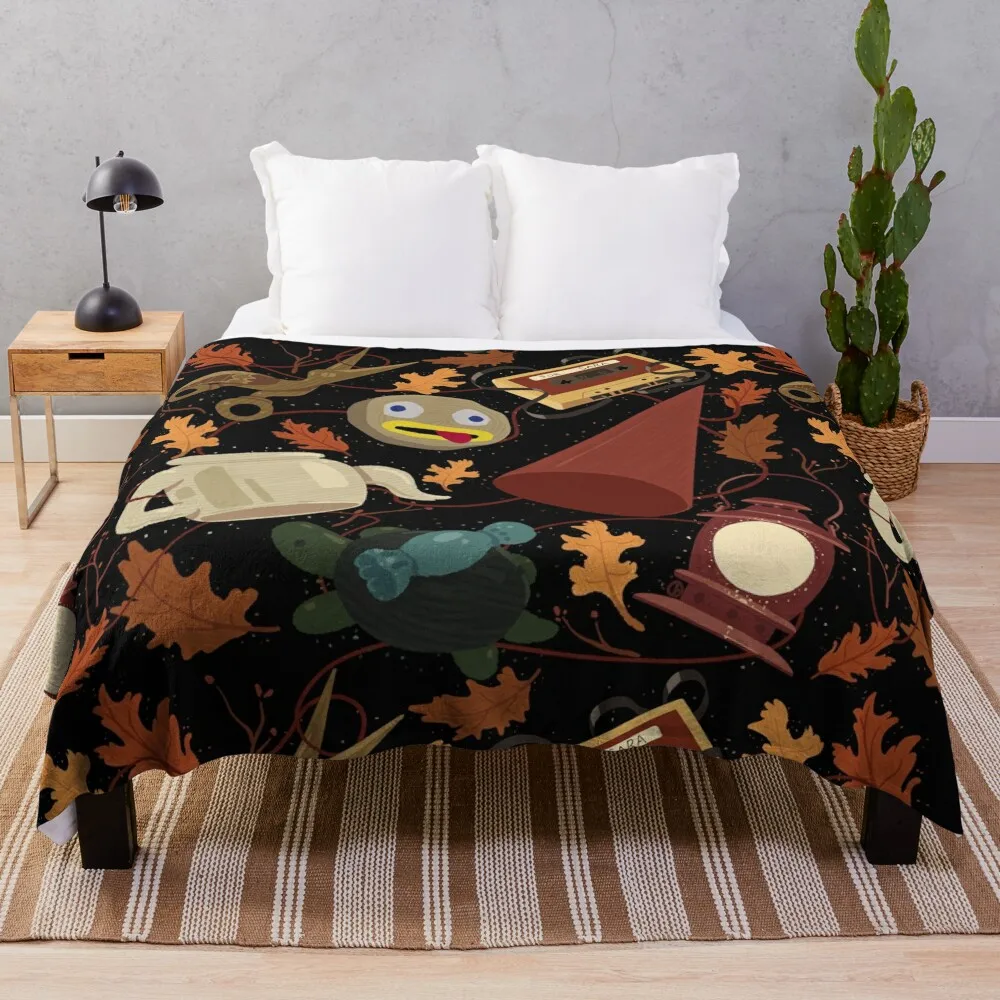 

Over the Garden Wall Pattern Throw Blanket Bed linens Camping Beach Blankets