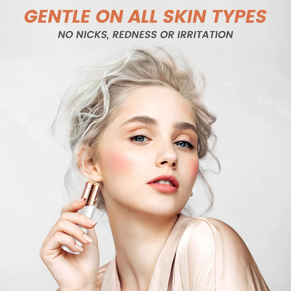 جهاز إزالة شعر الوجه الكهربائي ، آلة إزالة شعر الحاجب بدون ألم ، مزيل شعر البيكيني ، مزيل شعر البيكيني ، آلة تشذيب ، شكل أحمر الشفاه ، بدون ألم #3