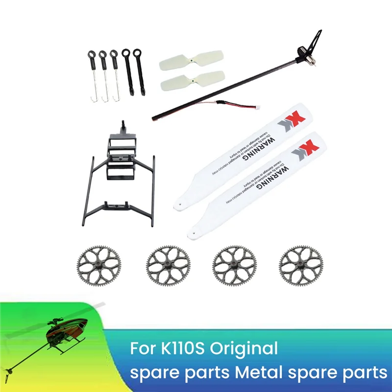 

ABUM-RC Helicopter Replacement Parts Kit For Wltoys XK K110,K110S RC Helicopter Upgrade Parts