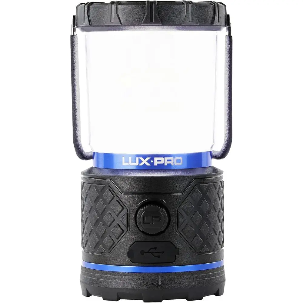 

Rechargeable Dual-Power 940 Lumen LED Lantern with Diused Lens or Up to 155 Hours o Use - Camping Lantern with Built-in Power Ba