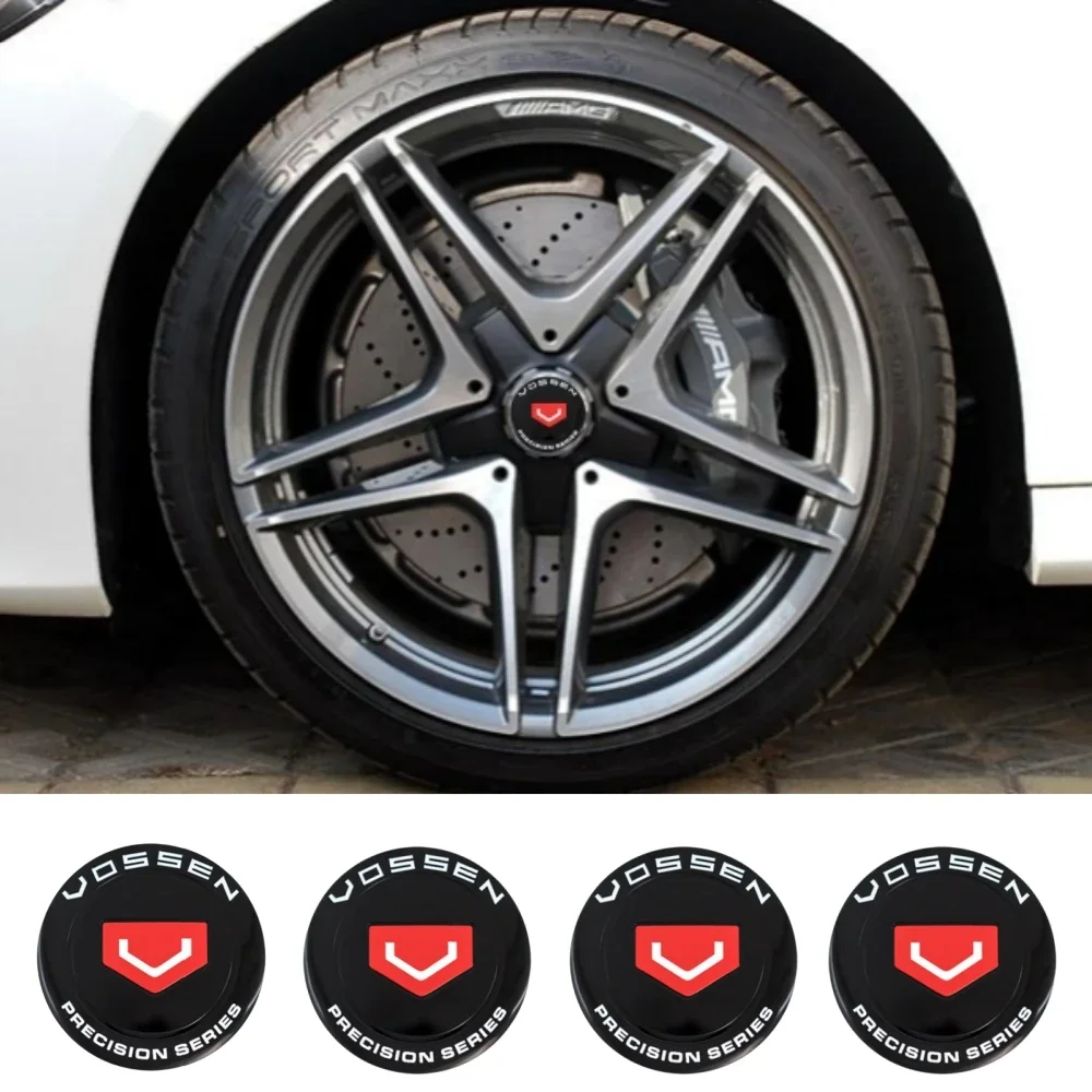 

4pca 45mm 50mm 56mm 60mm 65mm Vossen Logo Emblem Car Stickers for Car Wheel Center Caps Wheels Rim Hub Badge Replace Accessories