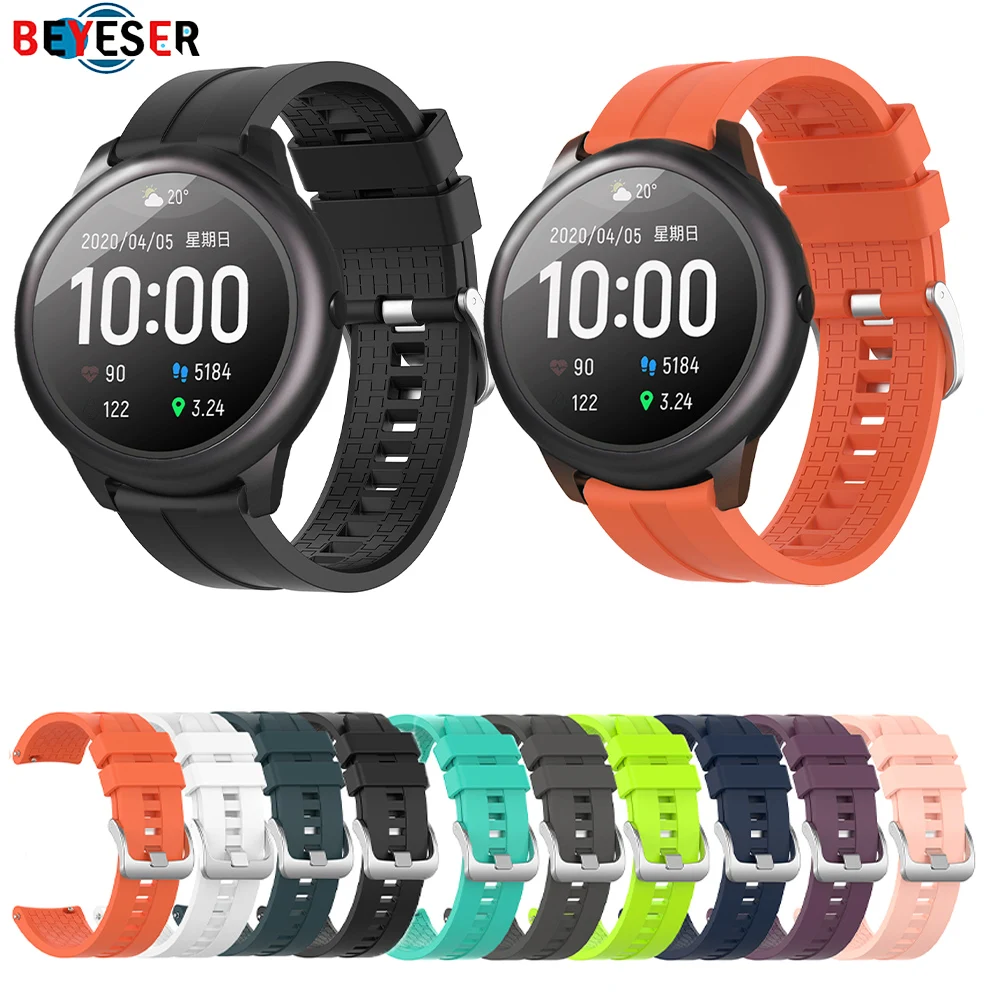 

22MM Silicone Sports Strap For Haylou LS05S/Amazfit GTR2/3/ 2e SmartWatch Replacement Band Wristband For Huawei Watch 3/3 Pro