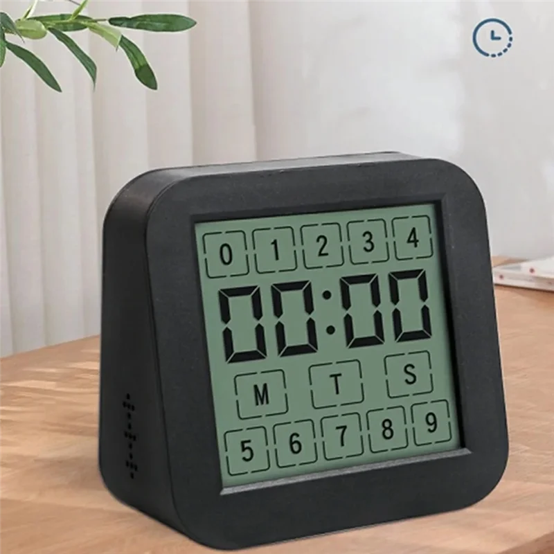 SQPP-مؤقت الرطوبة شاشة مزدوجة LCD شاشة ديجيتال تعمل باللمس مناسبة للطهي في المطبخ مناسبة للتعلم