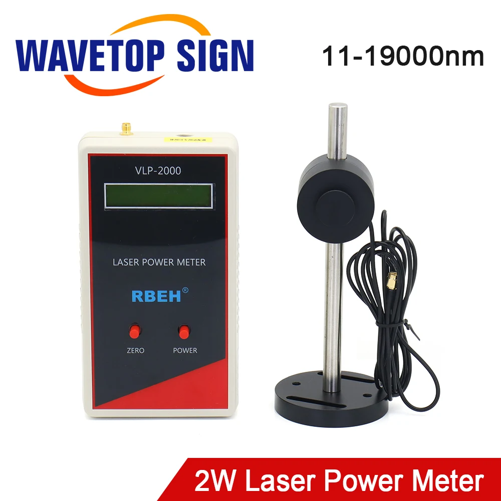 

WaveTopSign Muti-Wave 11nm-19000nm CO2 Laser Tube Power Meter 2W For Laser Engraving and Cutting Machine