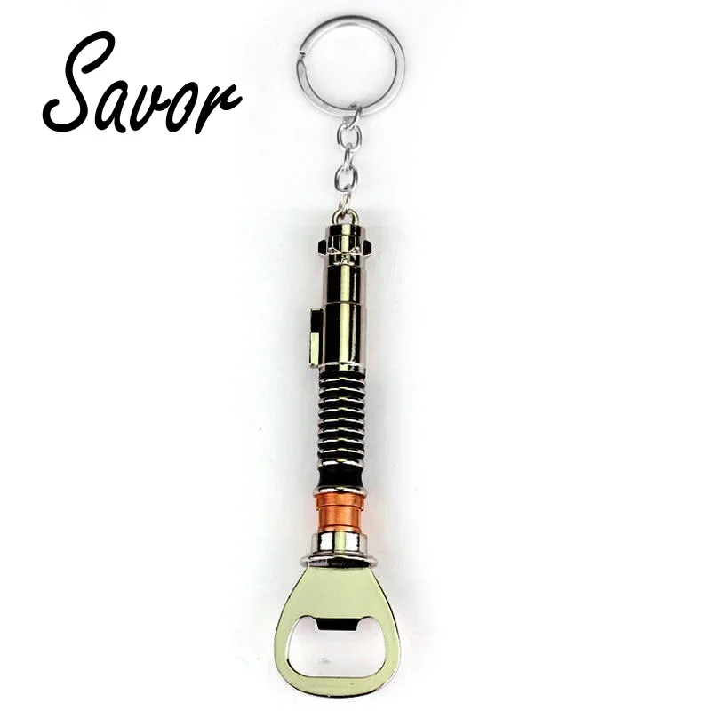 

Luke's Lightsaber Return of the Jedi Metal Bar Beer Bottle Opener Keychain Cap Remover