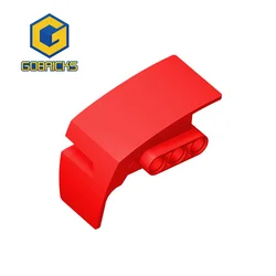 Gobricks 10Pcs MOC Parts 61070 High-Tech Panel Car Mudguard Right Compatible Bricks DIY Building Blocks Particle Kid Toy Gift