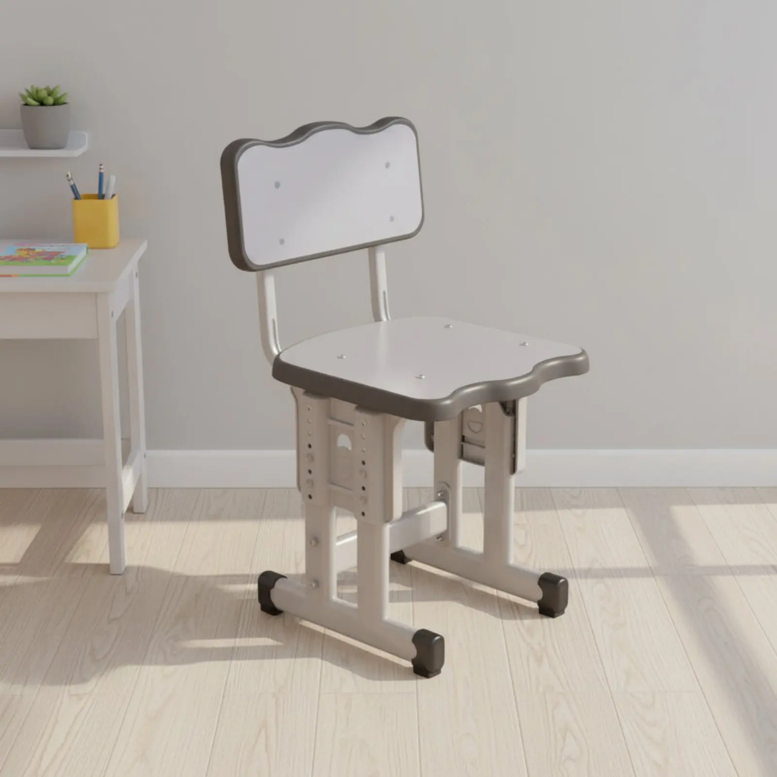 子供用調節可能なデスクと椅子のセット、安定したフレームの子供用デスクと椅子のセット、学生、家庭用の調節可能な子供用学習テーブル