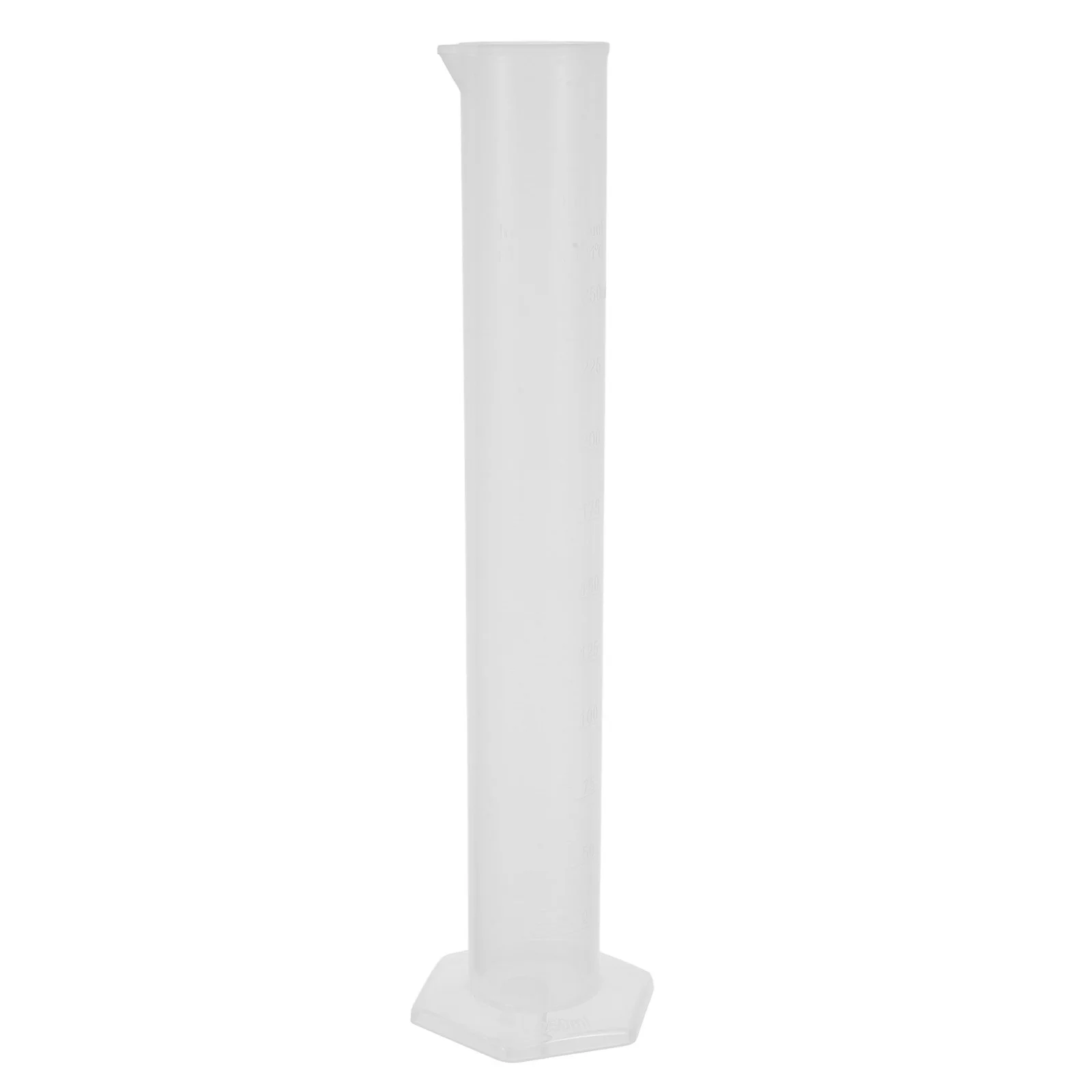 

Transparent 250ml Graduated Measuring Cylinder Plastic Lab Test Wide Rim Pour Spout Food Grade Polypropylene Bake Paint