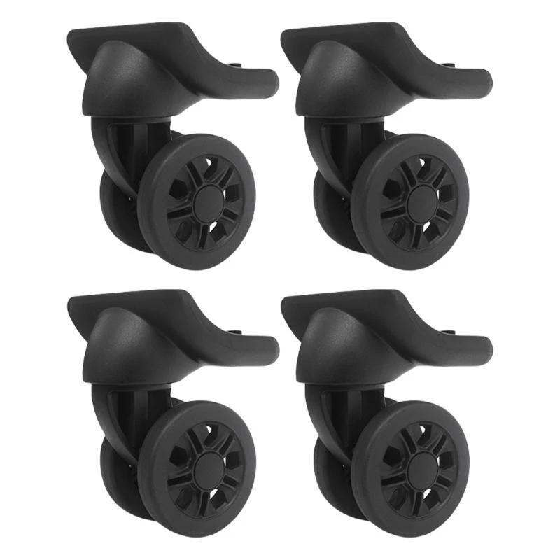 

E8FB 4pcs Suitcase Wheel Replacement Set for Quick Fix in Airports and Hotels with Quiet Designs Easy Installation