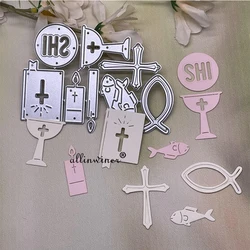 IHS Holy Grail Candle Cross Metal Cutting Dies Stencils For DIY Scrapbooking Decorative Embossing Handcraft Die Cutting Template