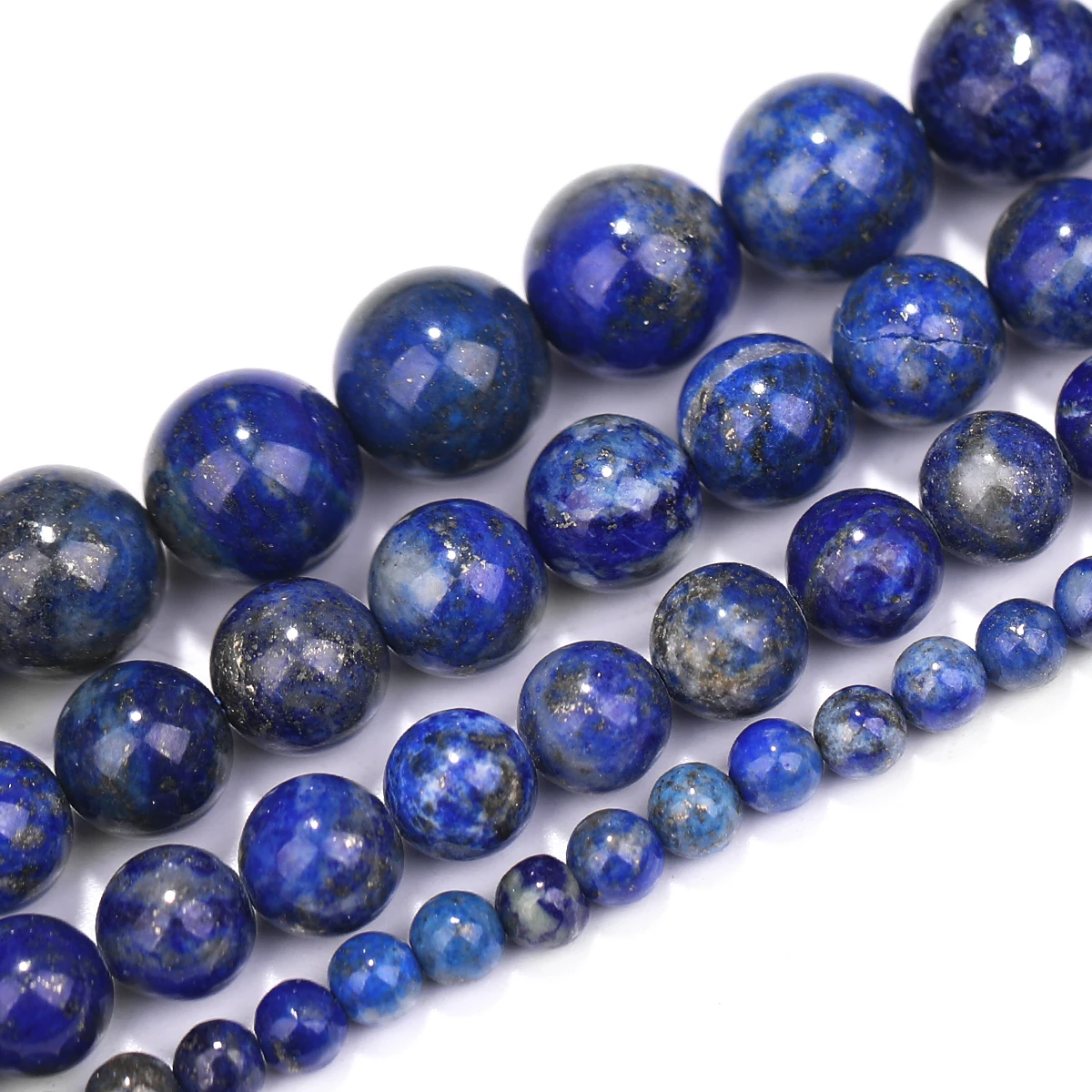 AAA Naturstein Perlen Lapis Lazuli Runde Lose Stein Perlen Für Schmuck Machen DIY Armband Ohrringe Zubehör 4/6/8/10mm – Detail 2