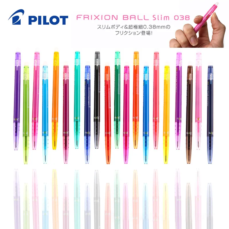 1 Pcs Pilot FRIXION Erasable Gel Pen LFBS-18UF Student Hand Book Painting Supplies 0.38mm Office Accessories Cute Stationery