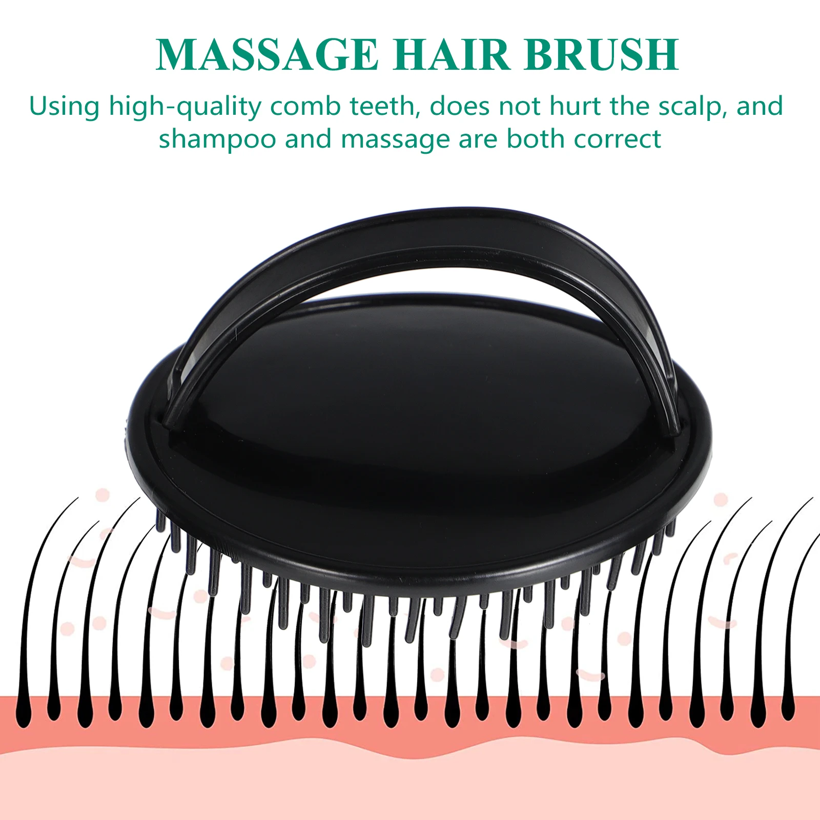

6 Pcs Shampoo Brush Silicone Hairbrush for Scalp Massage Dandruff Removal Cleansing Tools Soft Sturdy Anti Deformed