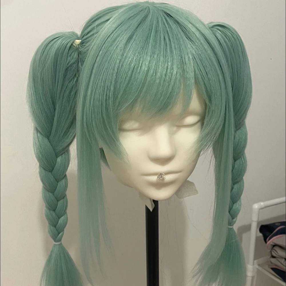 Onitsuka Tomari Cosplay Wig Detachable Double Braids with Rose Net Heat Resistant Synthetic Fiber Anime Character Style